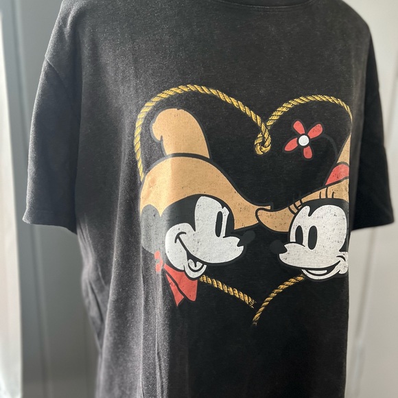 Disney Cowboy Mickey Mouse Minnie Mouse T-shirt - Picture 2 of 3